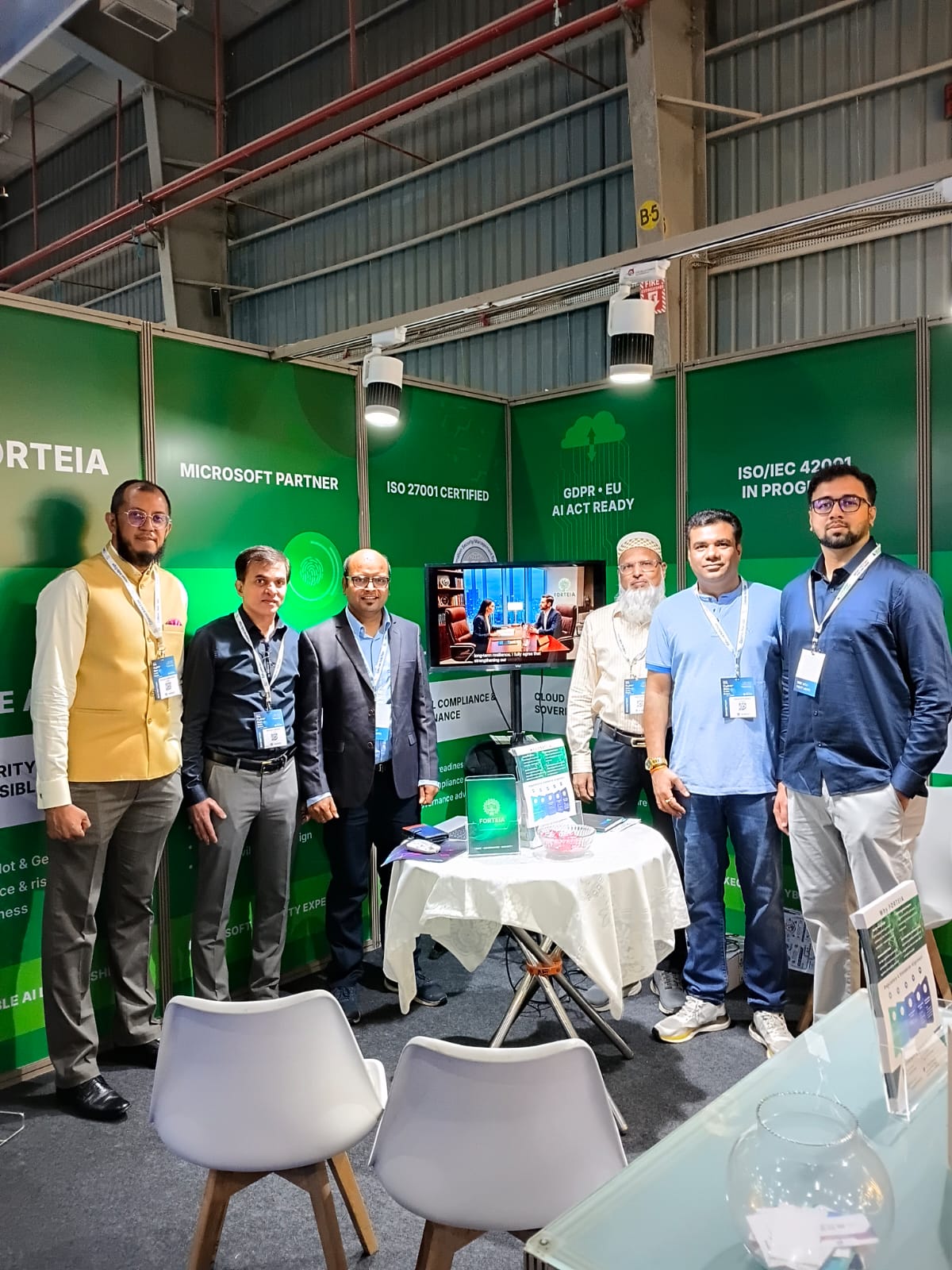FORTEIA team at the Cyber Security Expo India 2026